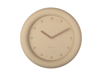Nástěnné hodiny Petra 30 cm pískově hnědé Karlsson
