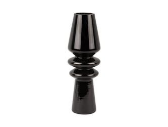 Váza Sparkle Cone Skleněná láhev černá Present Time