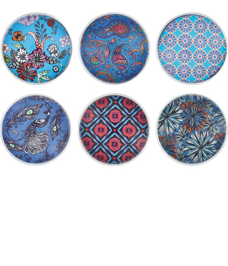 Skleněné magnety kulaté sada 6 Ks CEDON