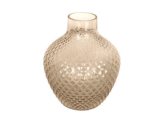 Skleněná váza Delight L 25 cm pískově hnědá Present Time