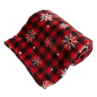 HOME ELEMENTS Deka 150x200 cm, Káro s vločkami