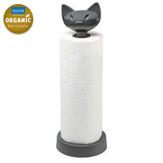 MIAOU kočka držák na papírové utěrky Šedá ORGANIC KOZIOL