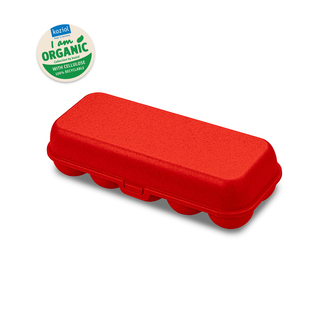 EGG box na 10 ks vajíček Organic červený KOZIOL