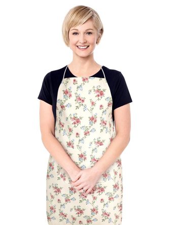 Kuchyňská zástěra DITA - pnoucí růžička - zástěra 67x84 cm