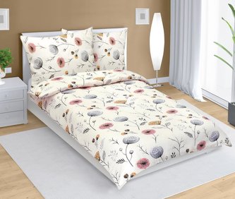 Povlečení krepové - makovice - 140x220, 70x90 cm