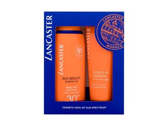 Lancaster Sun mléko na opalování Sun Beauty Sublime Tan Body Milk SPF30 175 ml + mléko po opalování Golden Tan Maximizer After Sun Lotion 125 ml