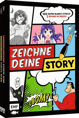 Zeichne deine Story - Blanko Comics: Zwei Bücher im Bundle