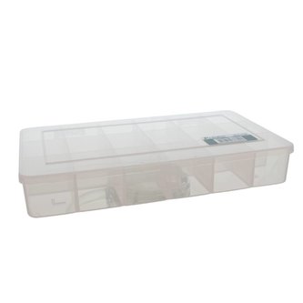 Plastová krabička s pevnými přepážkami 210 x119 x32 mm