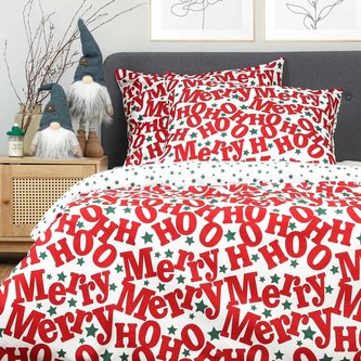 Mikrovláknové vánoční povlečení  | JOLLY | s vánočním motivem | 200x220 cm | XM22 Homla