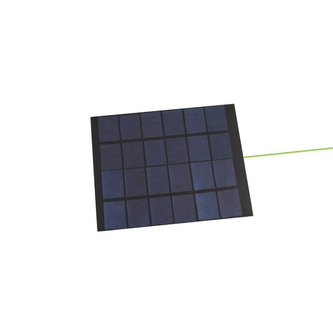 Fotovoltaický solární panel, 6V/583mA, 135x165mm, drátové vývody.