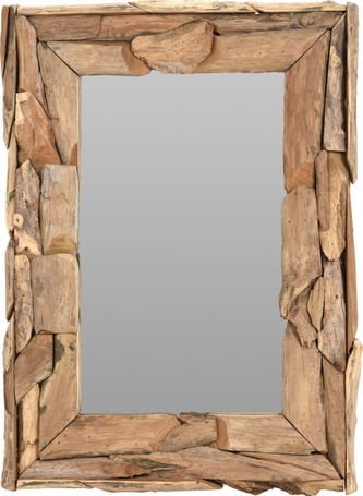 Teakové zrcadlo 72x51x6 cm