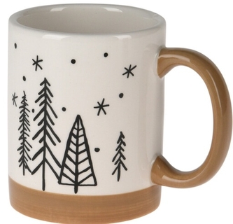 Keramický hrnek Tree B 9,5x11,2x8 cm