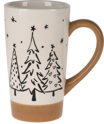 Keramický hrnek Tree A 15,3x13,4x9cm