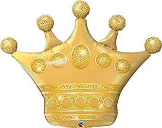 Foliový balonek Zlatá koruna 106 cm