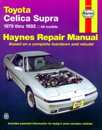 Toyota Celica Supra 1979-1992) Haynes Repair Manual (USA)