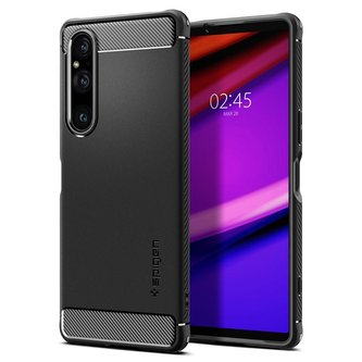 Spigen Rugged Armor, black - Sony Xperia 1 V
