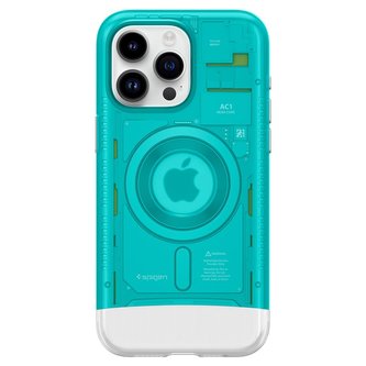 Spigen Classic C1 MagSafe, bondi blue - iPhone 15 Pro