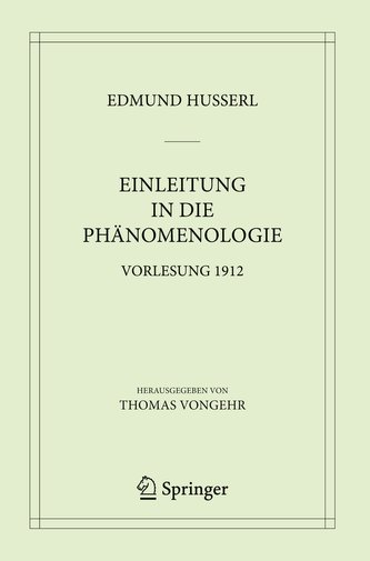 Einleitung in die Phänomenologie