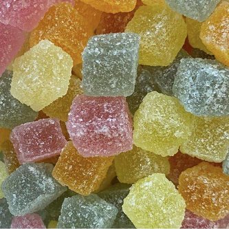 Cukrové zdobení tutti fruitti želatínové kostičky 80g - Scrumptious