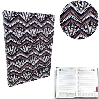 Kalendarz 2024 A5 dzienny sb/nd osobno Zygzaki