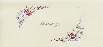 Karnet Gratulacje DL G07 - Kwiaty