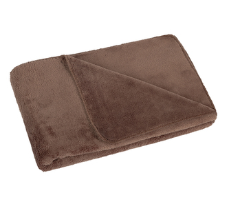 Přikrývka Korall micro - čokoládová - 75x100 cm
