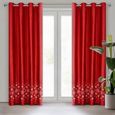 Vánoční dekorační závěs s kroužky NOEL červená 140x250 cm (cena za 1 kus) MyBestHome