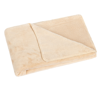 Přikrývka Korall micro - béžová - 75x100 cm