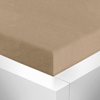 Prostěradlo Mikroflanel - hnědá - 90x200 cm