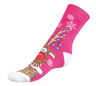 Ponožky Termo Rudy 4 - růžová - 35-41