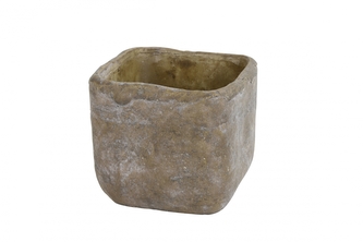 Květináč Anton šedý 10x10x10 cm