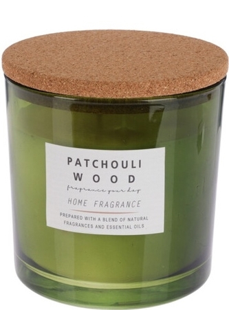 Vonná svíce ve skle 10x10 cm Patchouli wood
