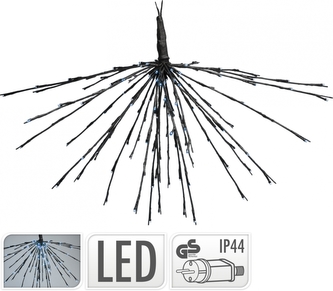 Dekorativní LED koule z větviček 75 cm