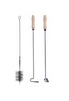 Nářadí set čistící kotlový 3 ks 80 cm (kartáč, háček,