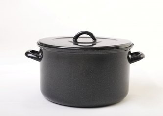 Hrnec BERYL s poklicí černý 10 l/28 cm