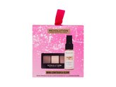 Makeup Revolution London Mini Contour & Glow fixační sprej Glow Fix 30 ml+ konturovací paletka Contour Palette 3,15 g