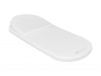 Matrace do kočárku z paměťové pěny s polštářkem 75x30 cm Airknit White
