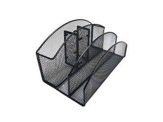 Kovový organizér CONCORDE, 5 přihrádek, černý