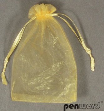 Woreczki organzowe złote 10x15cm