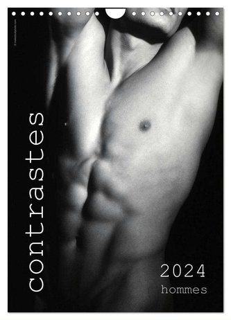 contrastes hommes 2024 (Calendrier mural 2024 DIN A4 horizontal), CALVENDO calendrier mensuel
