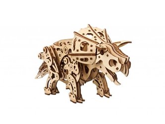 Puzzle Ugears 3D dřevěné mechanické Triceratops
