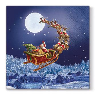 Ubrousky PAW L 33x33 cm Christmas Sleigh