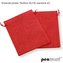 Woreczki jutowe czerwone 20x15cm 2szt