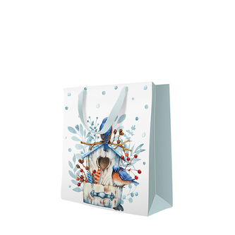 Dárková taška PAW Blue Winter, střední