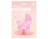 Dekoracja papierowa na stół - wózek 16cm