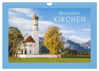 Deutschlands Kirchen (Wandkalender 2024 DIN A4 quer), CALVENDO Monatskalender
