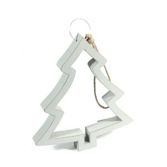 Ozdoba świąteczna choinka srebrna BN