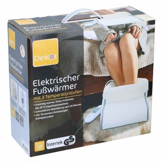 Ohřívač nohou elektrický bílá 100W