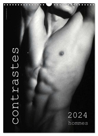 contrastes hommes 2024 (Calendrier mural 2024 DIN A3 horizontal), CALVENDO calendrier mensuel
