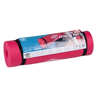 Podložka na jógu a fitness s popruhem růžová